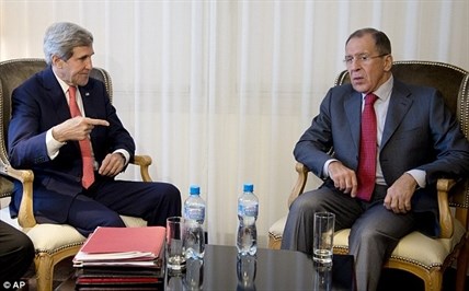 Secretary of State John Kerry met with Russian Foreign Minister Sergei Lavrov as part of the negotiations.