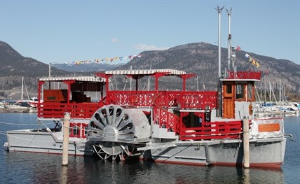 A photo of the Spirit of Kelowna taken in March 2013. The paddle wheeler appears to have run aground on Okanagan Lake near Kalamoir Regional Park on Sunday, Dec. 15, 2013.
