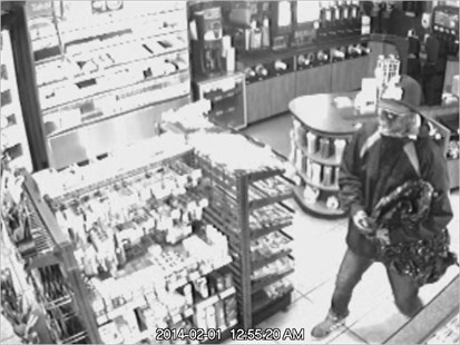 RCMP have released surveillance video images of two suspects in a convenience store robbery.