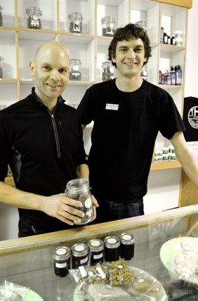 Imre Kovacs and Ben Hunt at the Herbal Health Centre