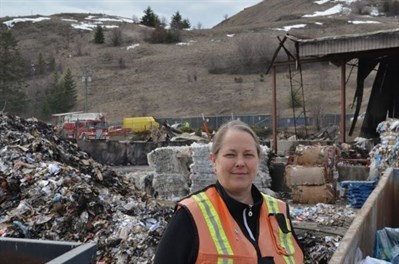 Nicole Kohnert stands before the wreckage, wondering what might be salvaged. 