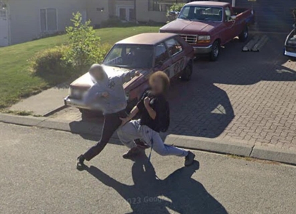 Kamloops kids ham it up for Google car