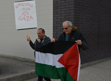 Okanagan coming together against the Israeli-Palestinian war