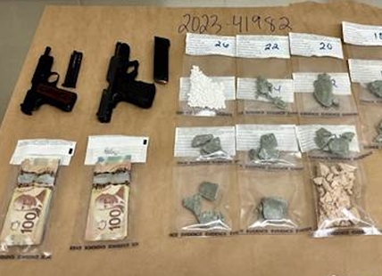 Guns and fentanyl found during Kamloops traffic stop