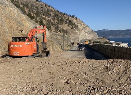 Drivers can expect twice weekly closures on Highway 97 near Summerland