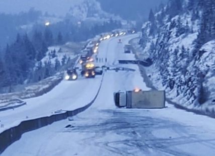 Northbound traffic on Coquihalla south of Merritt at standstill after crash