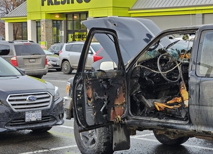 Police catch up with dangerously driven stolen pickup in Kamloops