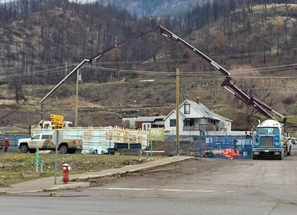 Construction on first post-wildfire home underway in Lytton