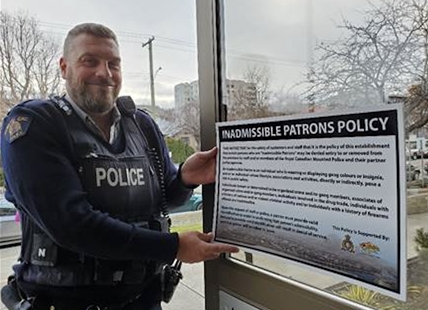 NOT WELCOME: Kamloops business joins with RCMP to send criminals a message