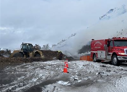 Crews remain on scene of stubborn fire at Vernon landfill