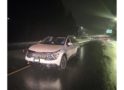 Drunk driver caught on wrong side of road in North Van