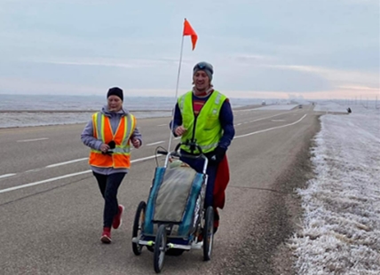 Real-life superhero stopping in Kamloops on run to help kids with cancer