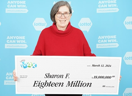 BC woman won $18 million lottery prize