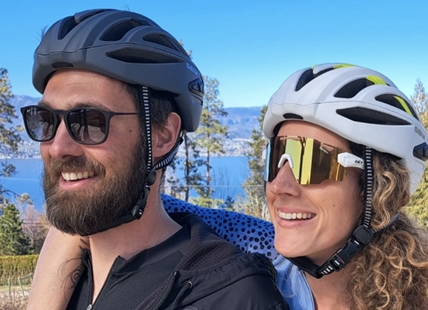 Couple biking across Canada raise money for reforestation after seeing Kelowna wildfires