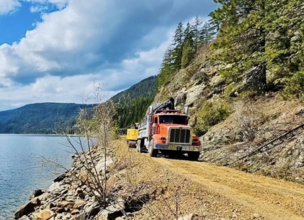 Shuswap portion of rail trail going ahead along Mara Lake: CSRD