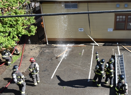 UPDATE: Crews get handle on fire at historic church in downtown Kamloops