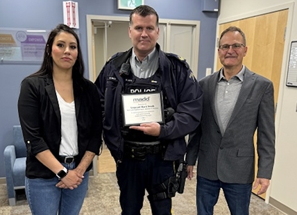 Kelowna RCMP officer honoured for catching impaired drivers