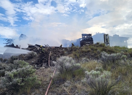 Two abandoned houses burned down in Merritt