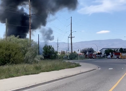 iN VIDEO: Kelowna fire crews respond to blaze near Kelowna BC SPCA shelter