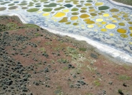 iN VIDEO: Famous Spotted Lake in Osoyoos viewed from above