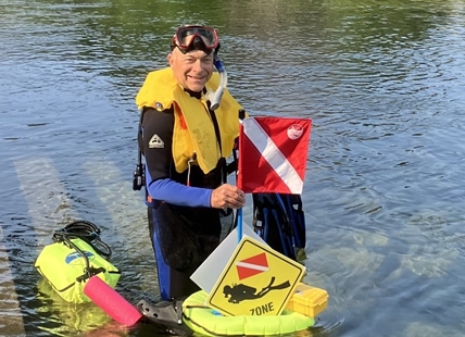 Diver finding assortment of treasures, garbage in Osoyoos Lake