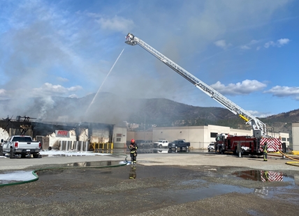 UPDATE: Heavy manufacturing facility destroyed by fire in West Kelowna