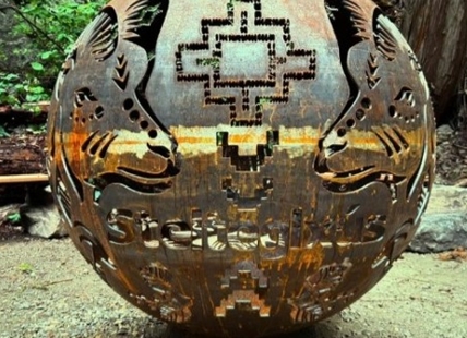 The meaning behind the steel sphere art installation on a trail near Kamloops