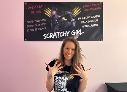 'Primal need': Kelowna's Scratchy Girl offers sensory touch therapy