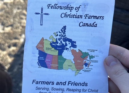 Christian group handing out pamphlets near Kelowna high school