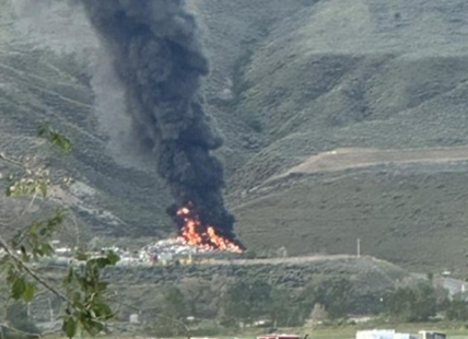 Fire at Kamloops landfill billows dangerous smoke