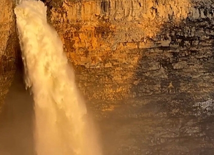 iN VIDEO: Kamloops videographer captures waterfall at golden hour