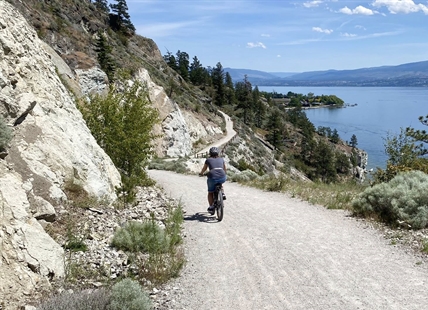 iN PHOTOS: Cyclists enjoy new trail between Peachland and West Kelowna