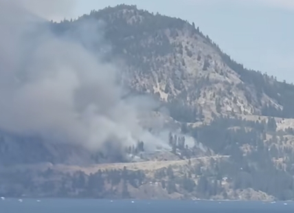 Highway 97, Okanagan Connector closed due to wildfire in Peachland