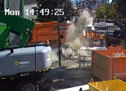 Kelowna worker dodged piece of crane that fell 29-storeys by seconds