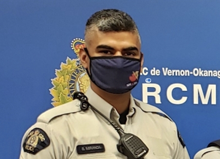 Vernon cop loses job after he forcefully kissed drunk colleague