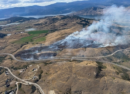 Unexploded ordnance slows efforts to extinguish brush fire near Vernon