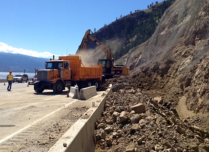 Highway 97 closed for two hours Monday