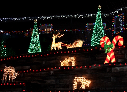 The map of the best holiday lights in Penticton 2022