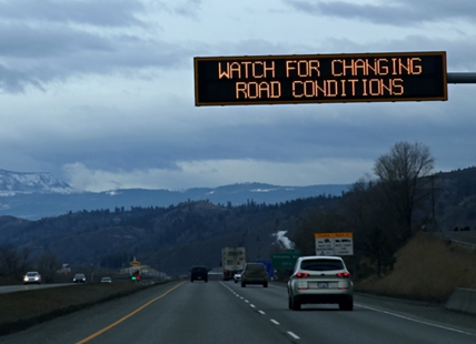 Snow on southern BC mountain passes just in time for long weekend travel