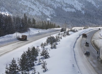 Snow on mountain passes with flurries and cold expected in Kamloops, Okanagan