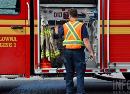 Four people taken to hospital due to house fire in Kelowna