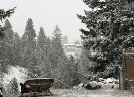 Time to get the snow shovels out in Kamloops and the Okanagan