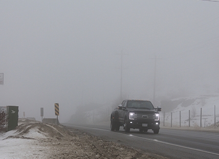 Fog warnings issued for much of Southern Interior