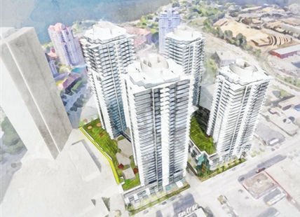 Four more highrise towers proposed for Kelowna’s waterfront