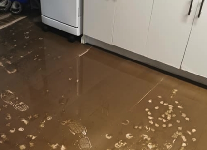 'Muddy and cold': Burst water main floods Vernon basement suite