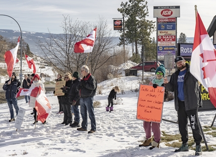 From Vernon to Osoyoos, Highway 97 congested by convoy against COVID-19 vaccine mandates and restrictions