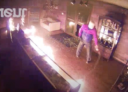 iN VIDEO: Footage released of brazen arsonist in Oliver pot shop blaze