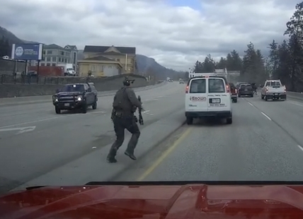 iN VIDEO: Dramatic RCMP arrest of carjacking suspect caught on dashcam