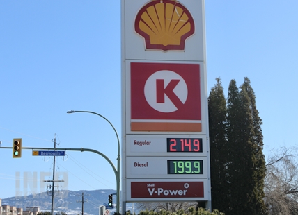 Kelowna gas station shoots past $2 per litre mark as prices rise