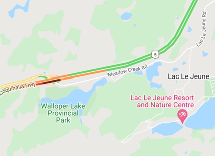 Vehicle accident blocks northbound lanes of Coquihalla